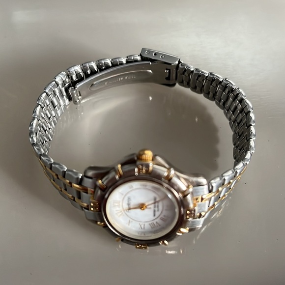 Armitron Ladies Silver Gold Tone Watch - AS IS - Picture 8 of 12